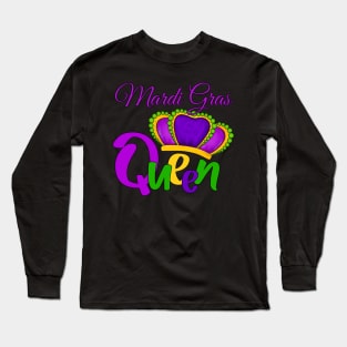 Mardi Gras Queen Long Sleeve T-Shirt